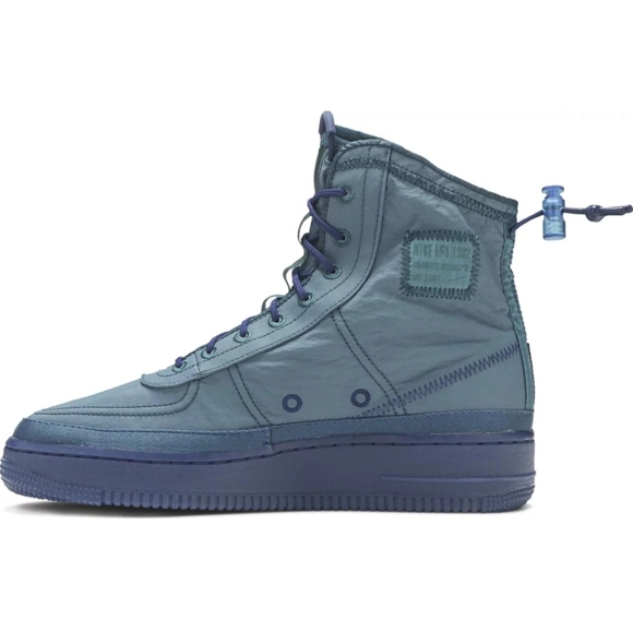 Womens Nike Air Force 1 High Shell. Turquoise size 7.5 - Picture 3 of 6